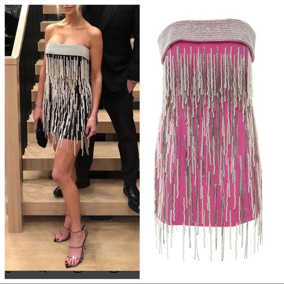 The Attico Embellished Mini Dress (NWT). Size 38/US 2 - Picture 1 of 13